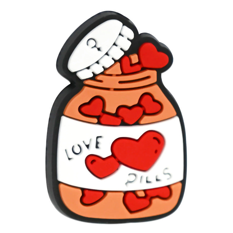 Wholesale  Random  100pcs/pack Valentine' s Day Beads Focal Beads