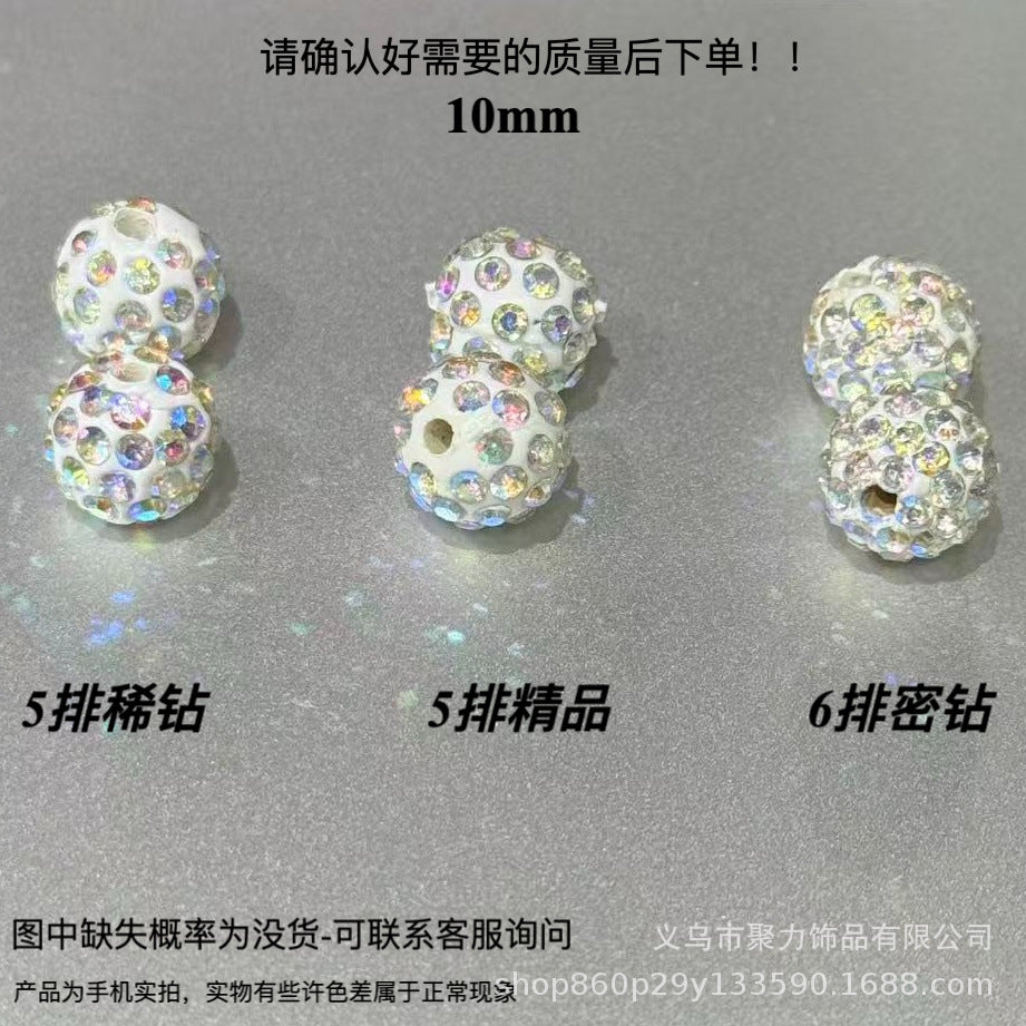 Wholesale 100pcs Polymer Clay Diamond Beads Loose Spacer Beads For DIY Jewelry Making Trendy Fashion Accessory For Resale