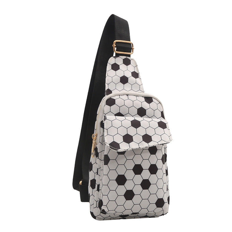 Wholesale Western Style Nylon Fabric Crossbody Baseball Small Chest Bag