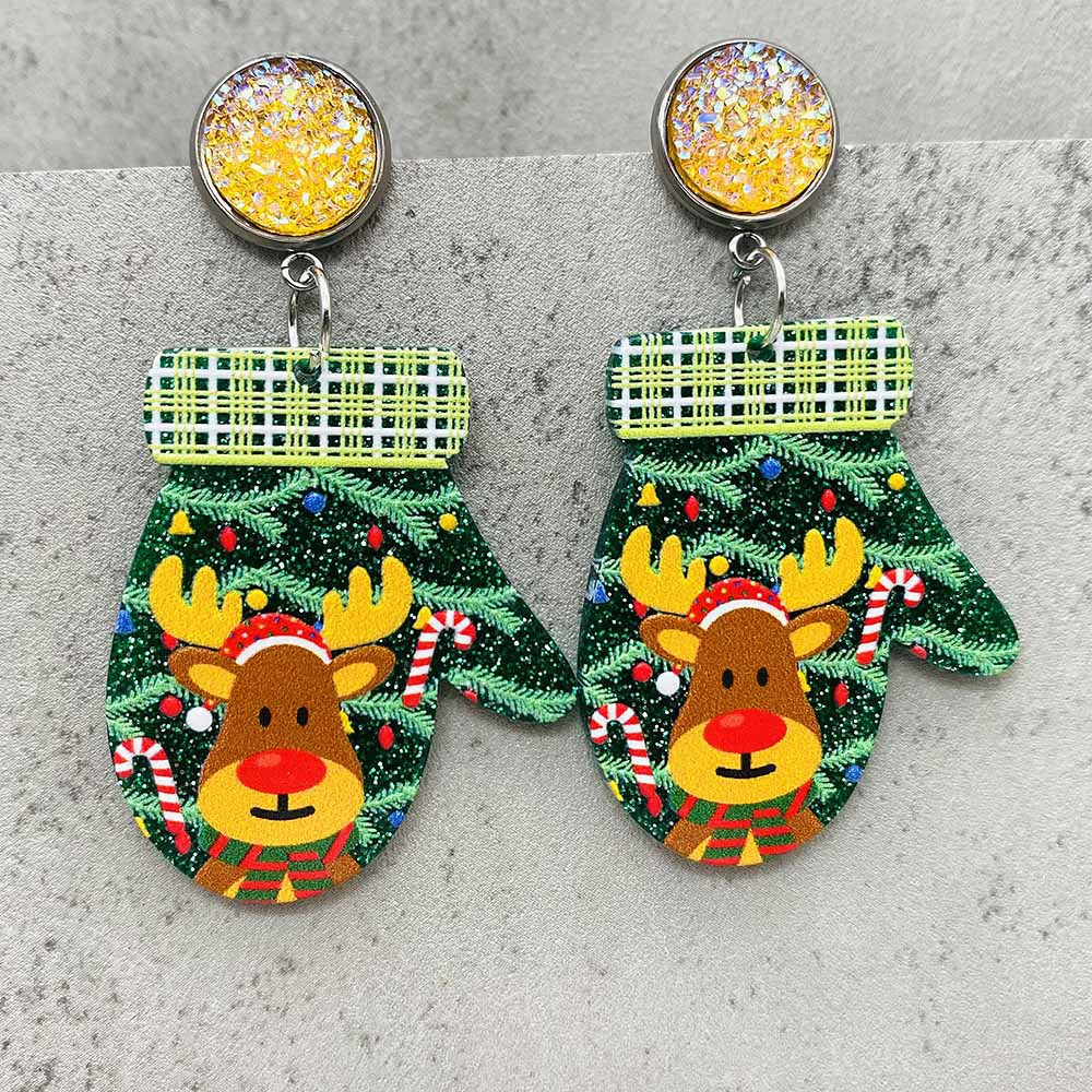 Wholesale Christmas Creative Acrylic Earrings