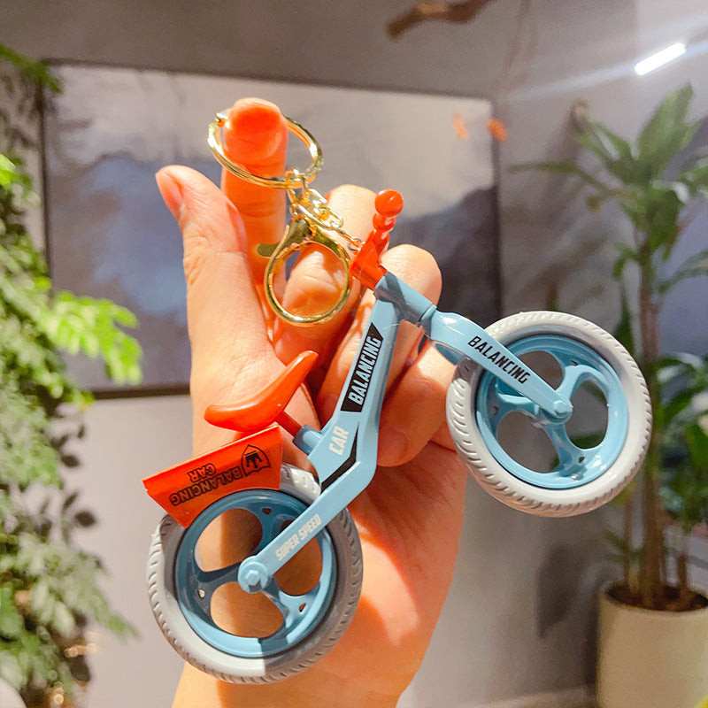 Wholesale Creative Assembled ABS Bicycle Model Keychain