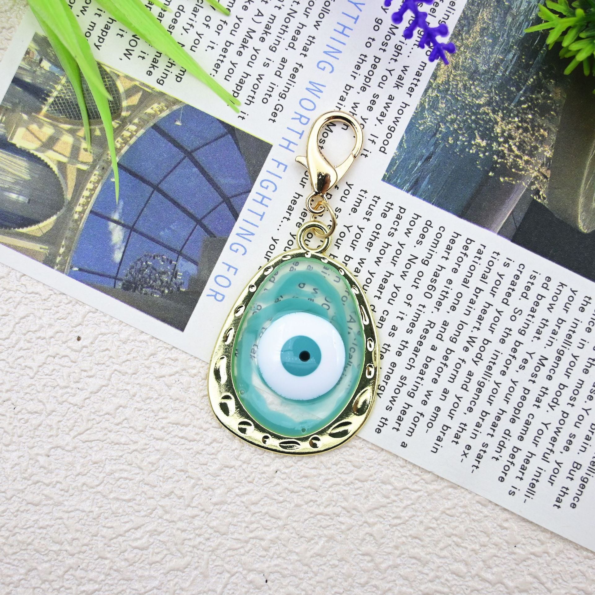 Wholesale Devil' s Eye Hand Bag Pendant Blue Eye Keychain