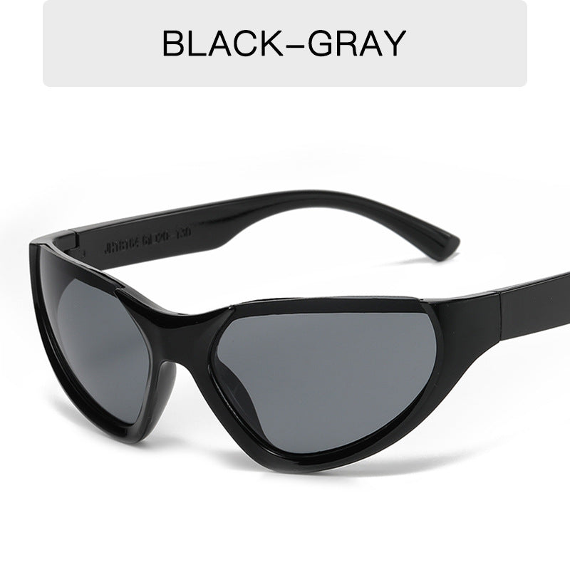 Wholesale Y2k Half Frame Coated PC Sunglasses