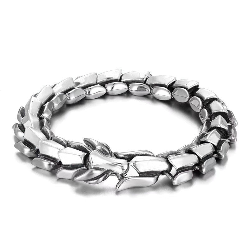 Wholesale Punk style men' s keel chain titanium steel bracelet