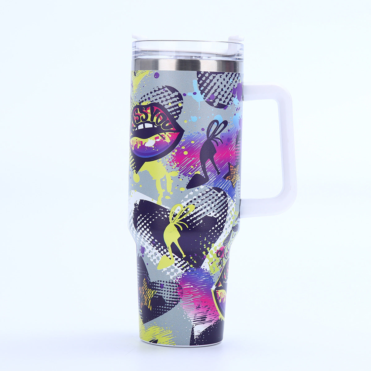 Wholesale 3d Printed 40oz Stainless Steel Thermos Cup with Handle