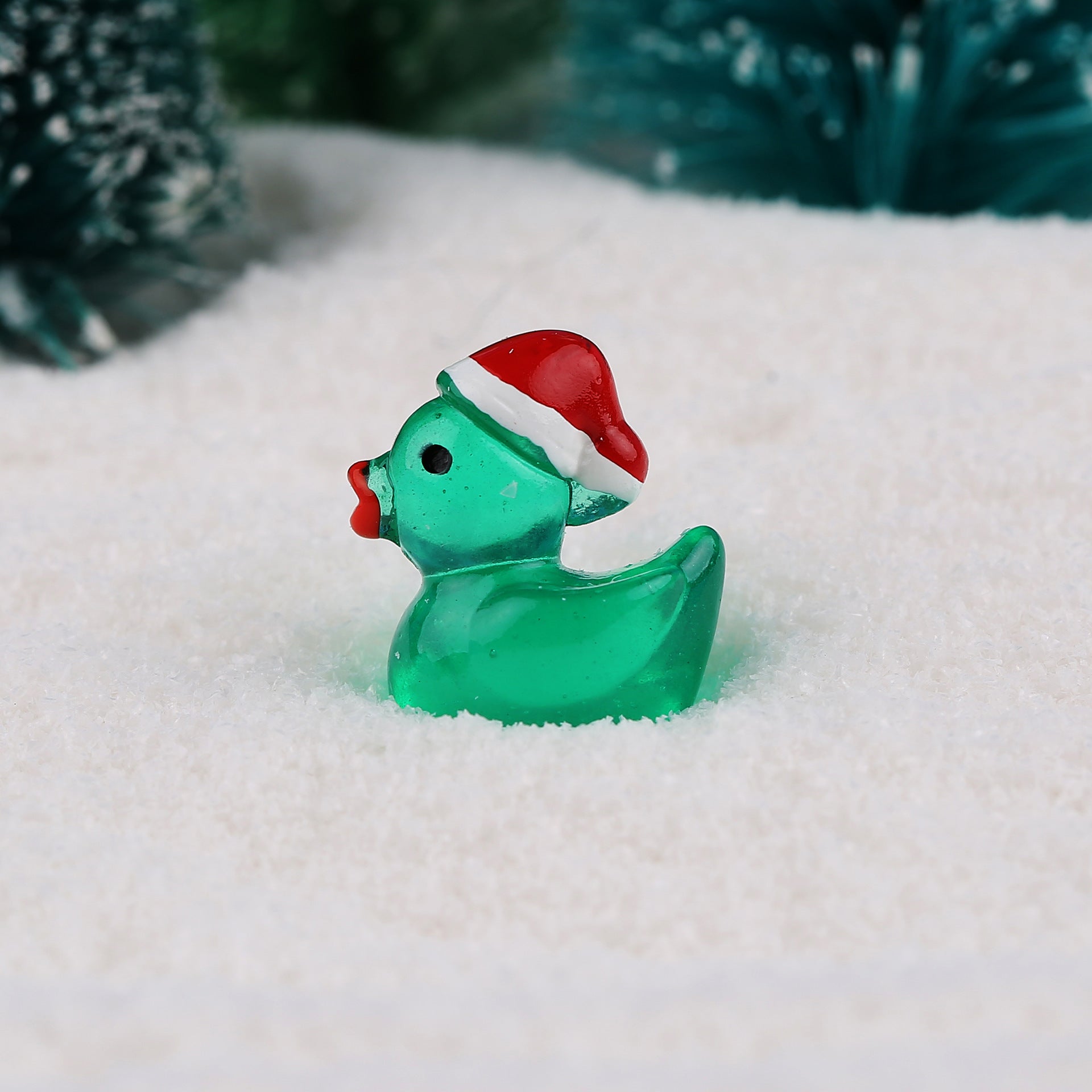 Wholesale DIY Miniature Landscape Decoration Glowing Christmas Duck Doll Accessories