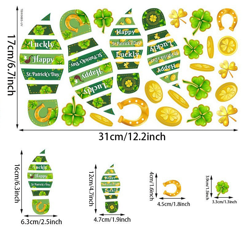 Wholesale St. Patrick's Day Window Stickers Decoration