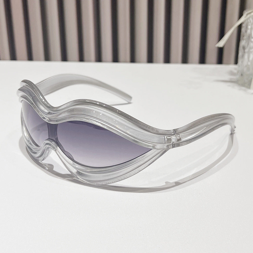 Wholesale Fashion Y2K One-piece Special Shape Sunglasses