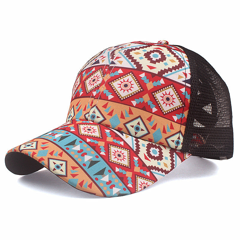 Wholesale Cotton Cross Horsetail Embroidery Patch Baseball Cap