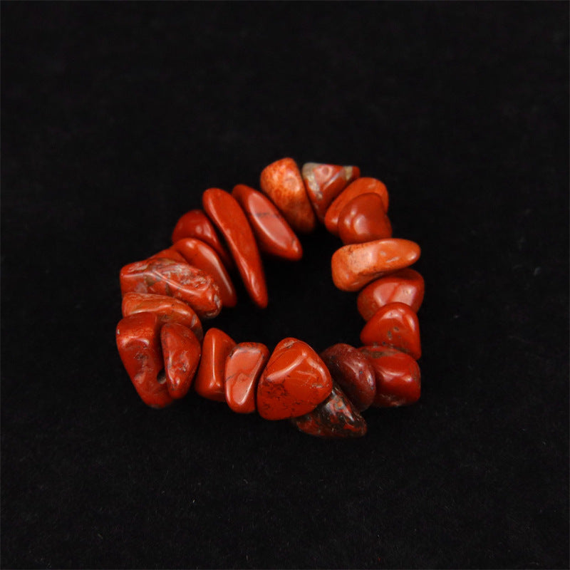 Wholesale Personality Hand-worn Natural Gravel Elastic Ring Women