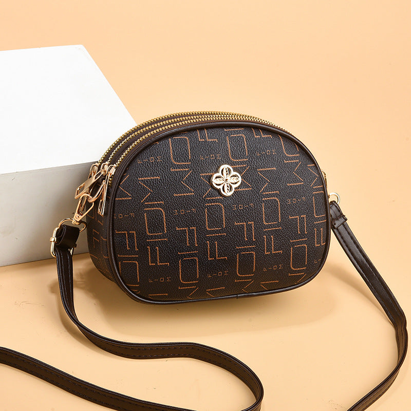 Wholesale Versatile Fashion Crossbody Bag Soft Leather Three-Layer Shoulder Bag