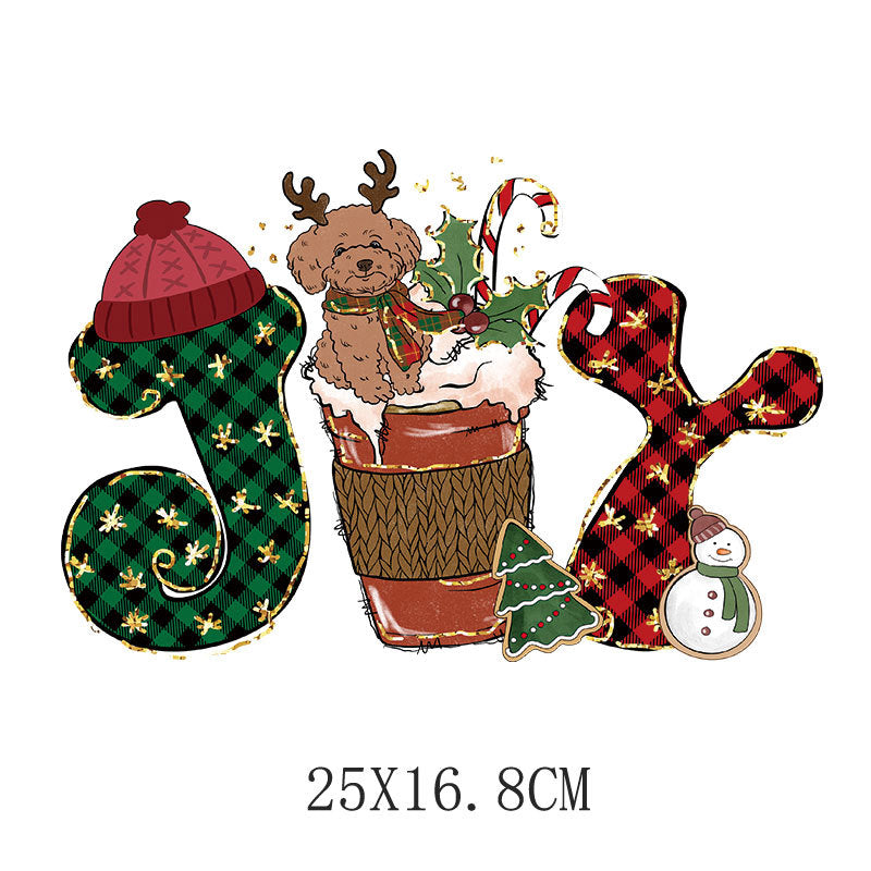 Wholesale Christmas heat transfer stickers   UV DTF Ready to Press Transfers Wraps