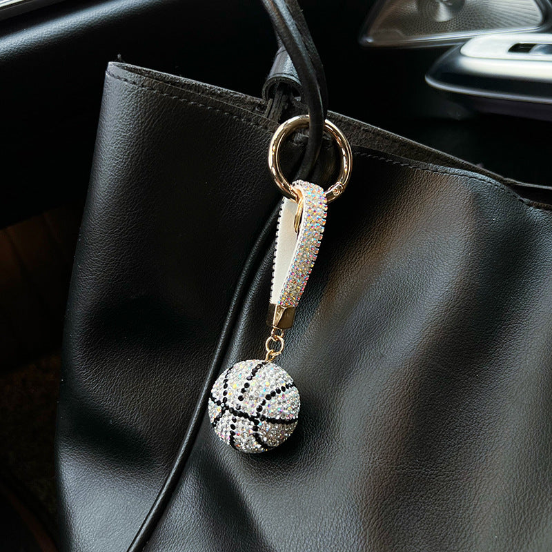 Wholesale clay diamond basketball keychain