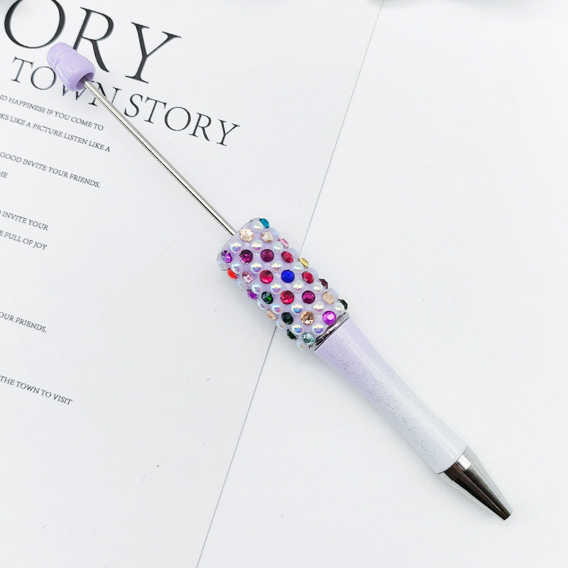 Wholesale Beadable Pens Gradient Color Candy Applied Diamond Pearl Beadable Pen