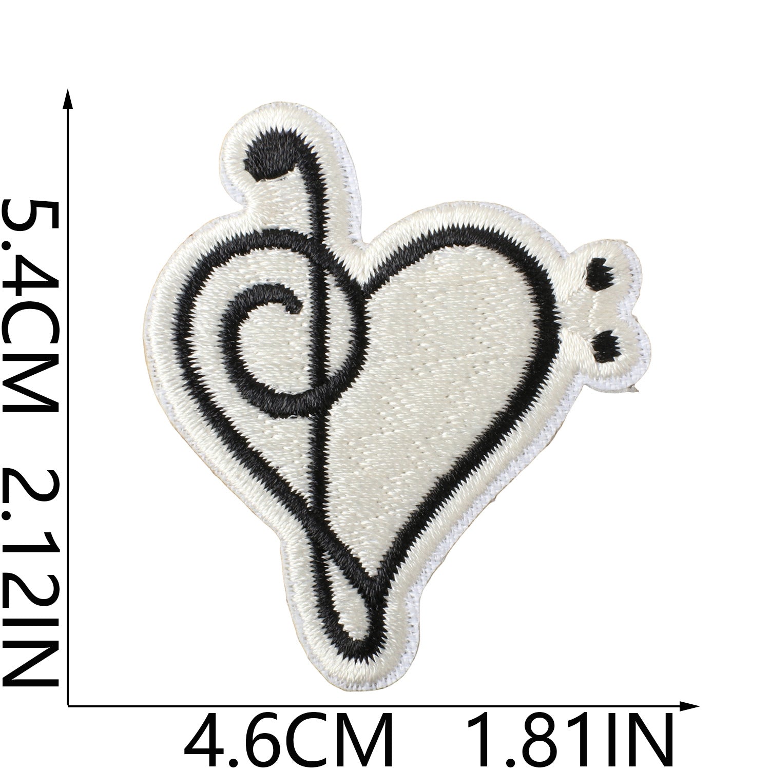 Wholesale Music Note Embroidered Patches For Clothing DIY Repair Decorative Self Adhesive Craft Accessory