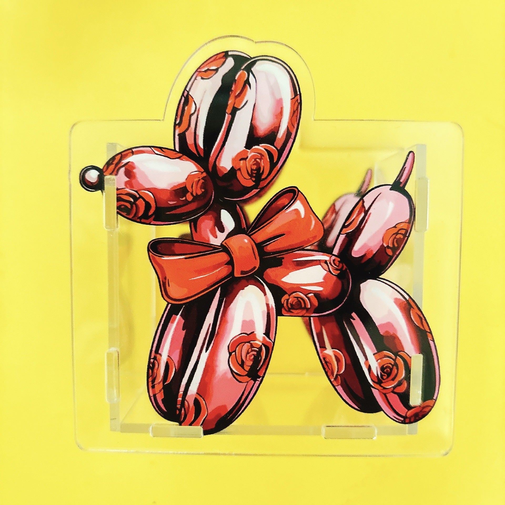 Wholesale New dog acrylic pen holder pencil box stationery storage diy 10cm