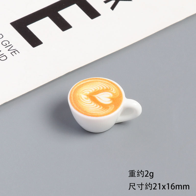 Wholesale Resin Miniature Coffee Cup Plate And Saucer Doll Accessories