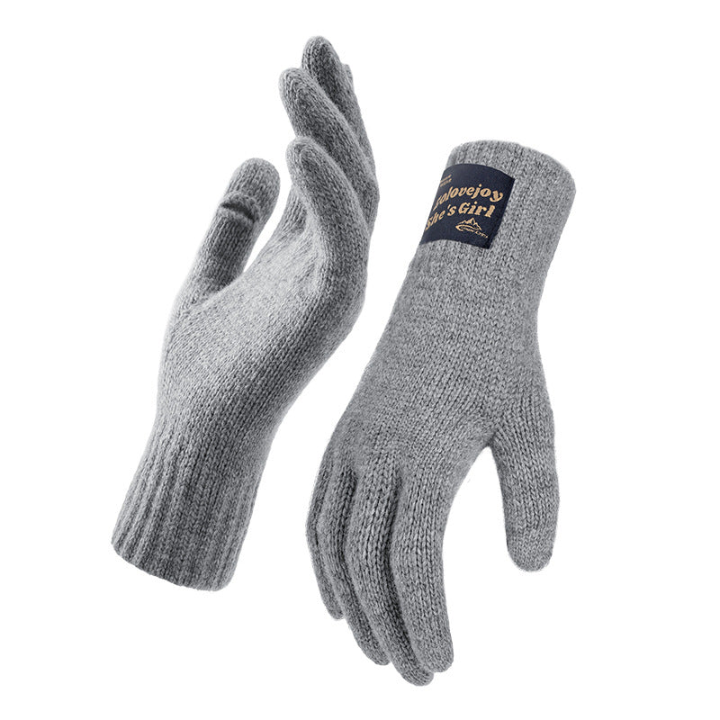 Wholesale Winter Knitted Wool Gloves Windproof and Cold-proof Flip-finger Touch Screen Warm Gloves