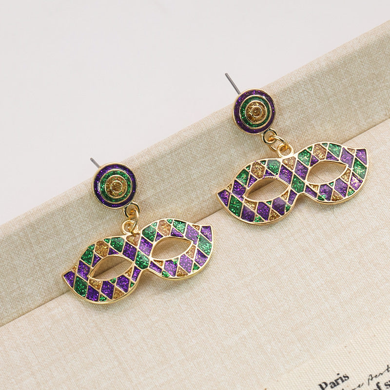 Wholesale Carnival Color Niche Design Sense Earrings for Women