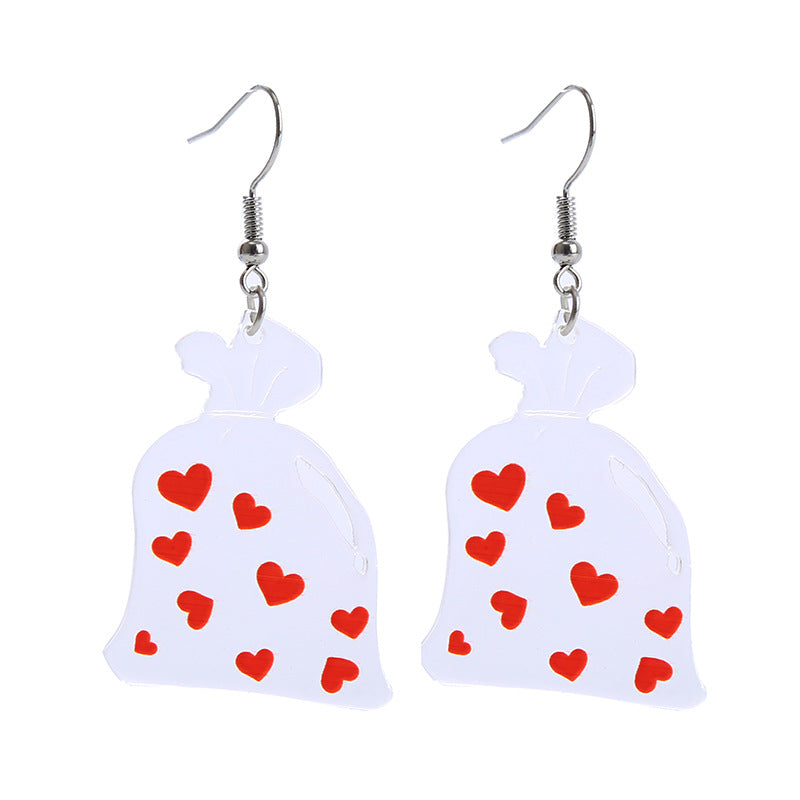Wholesale Valentine's Day Love Acrylic Earrings