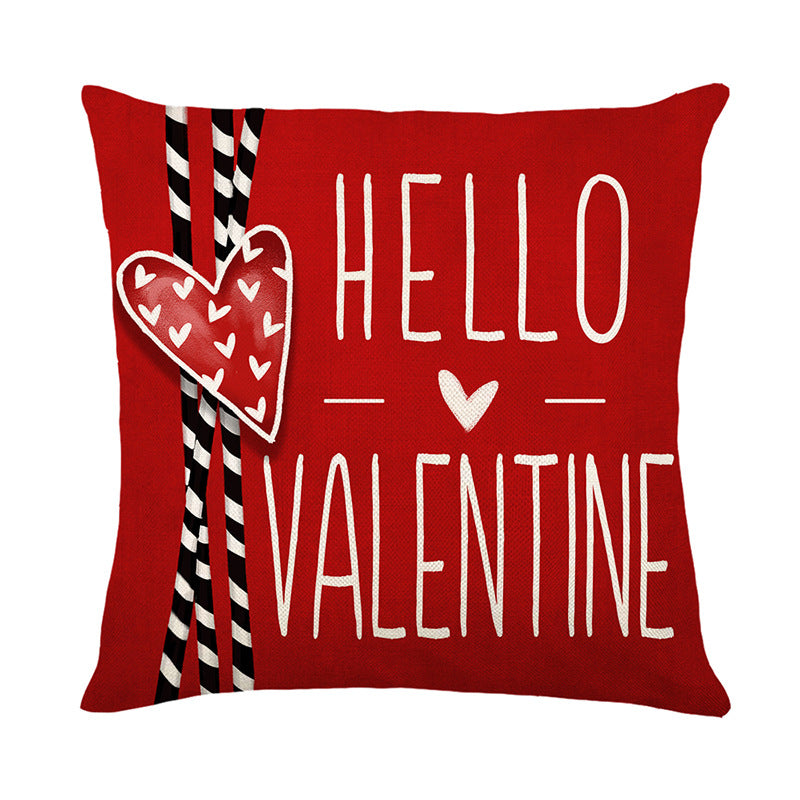 Wholesale Letter Love Valentine's Day Printed Polyester Pillows