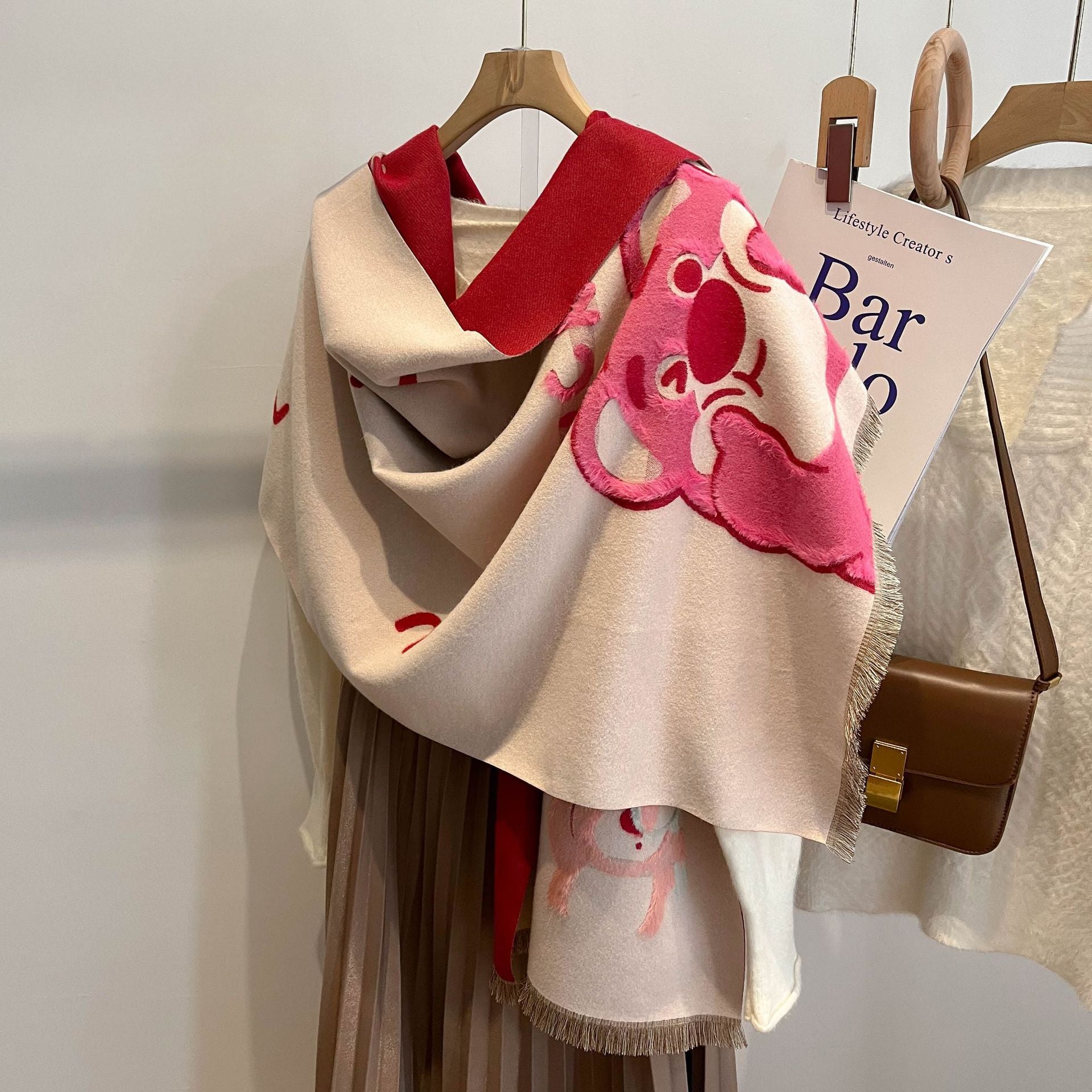 Wholesale Cartoon Rabbit Winter Thick Viscose Fiber Scarf