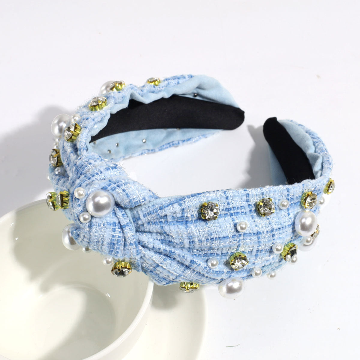 Wholesale Wide Edge Woolen Knotted Headband