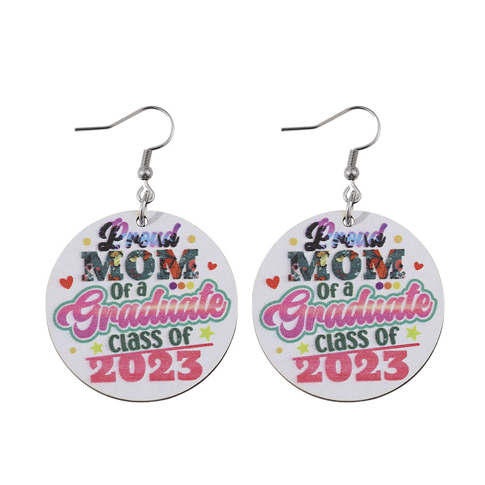 Pendientes de madera redondos para el agua de soltero al por mayor