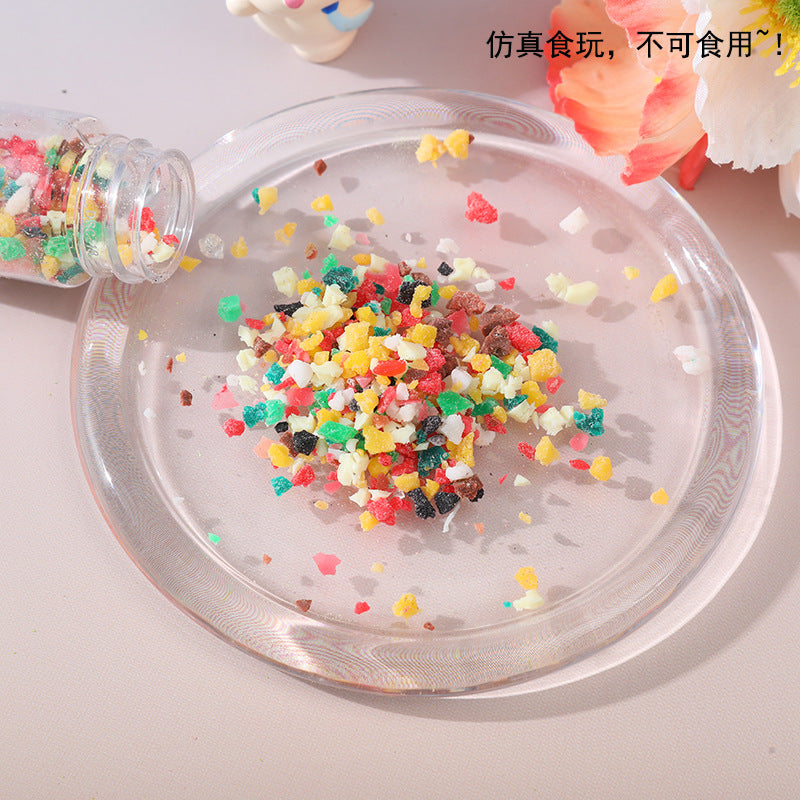 Wholesale Simulation Food Toy Chocolate Chips, Sesame Bread Crumbs, Sugar, Soy Milk Powder, Coconut Milk DIY, Kneading and Playing Materials