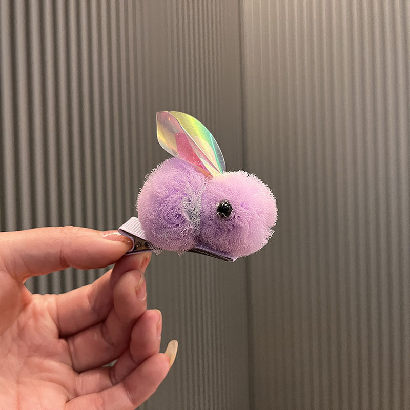Wholesale Princess cartoon cute three-dimensional yarn ball bunny children's hairpin