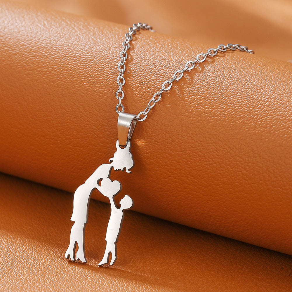 Wholesale Mother' s Day Stainless Steel Necklace 18K Gold-Plated