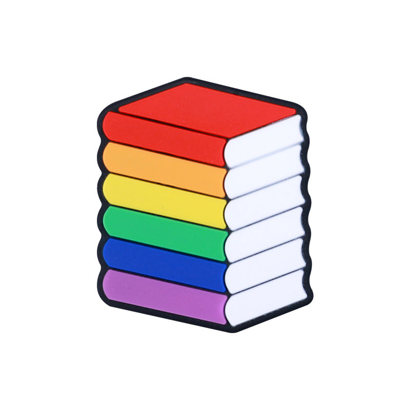 Wholesale 20PCS Rainbow Pencil Blackboard DIY Silicone Beads