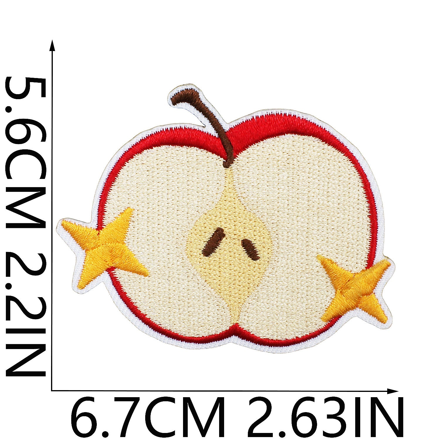 Wholesale Cartoon Apple Embroidered Fabric Patch Apple Cake Patch