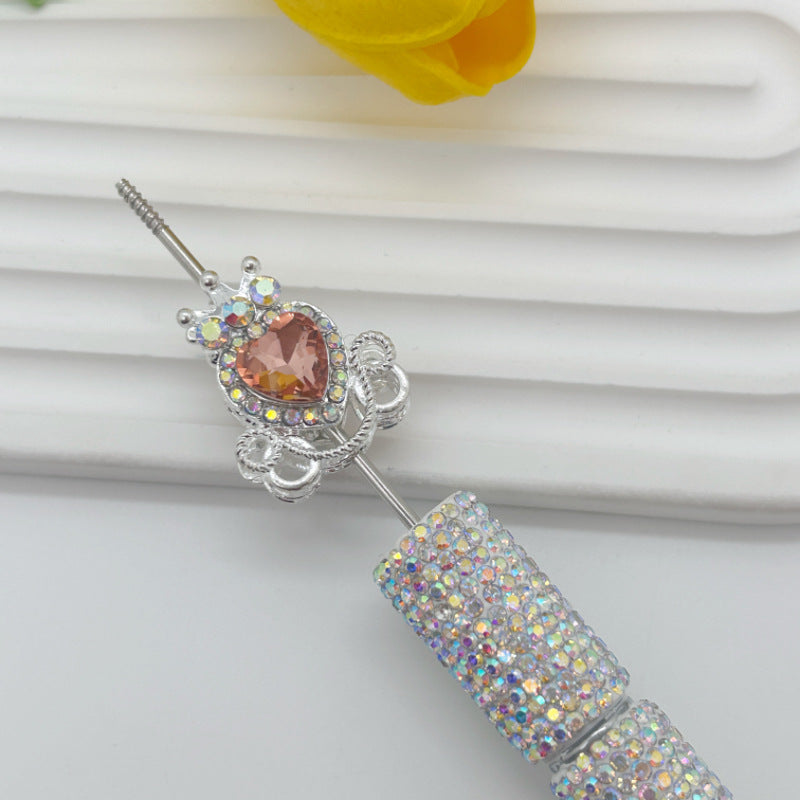 Wholesale 20pcs Alloy Full Diamond Pumpkin Carriage Love Crystal Beads