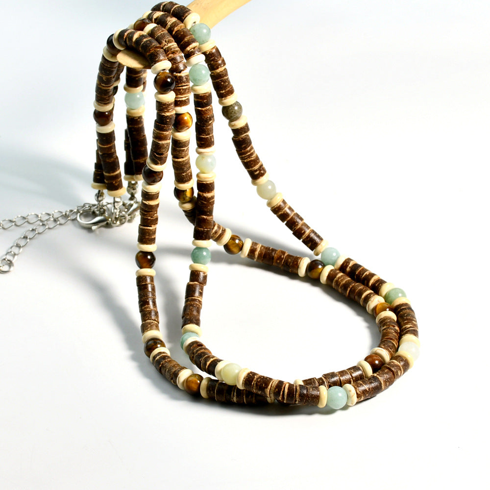 Wholesale  Coconut Shell Wood Beaded Necklace