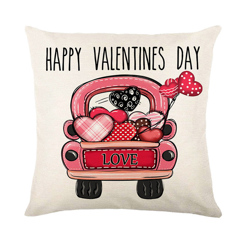 Wholesale Valentine's Day Printed Letter Love Polyester Pillow Cover