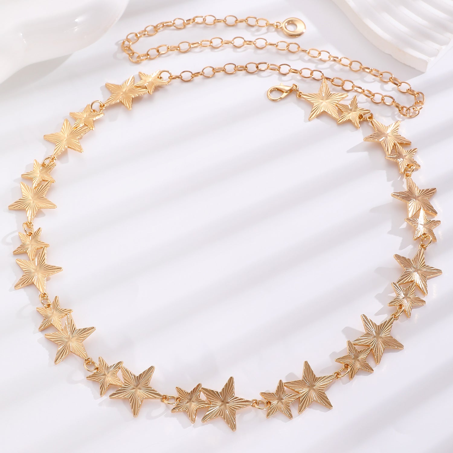 Wholesale Bohemian Ocean Style Metal Waist Chain For Women Starfish Heart Butterfly Charm Ancient Silver Finish Chic Dress Accessory