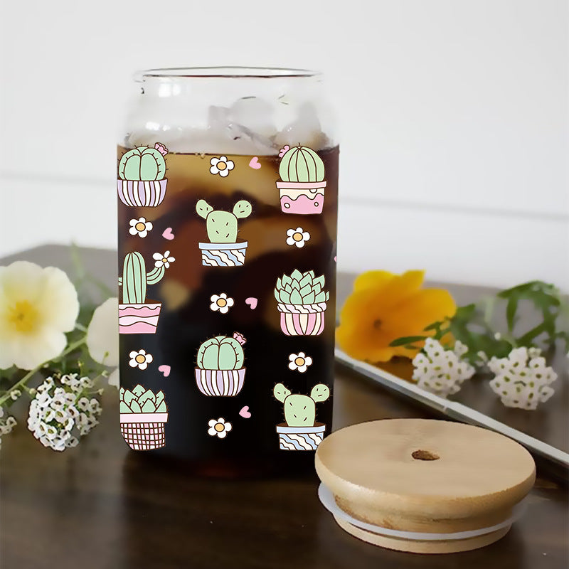 Wholesale Uv Transfer Sticker Glass Cup 16oz Cup UV DTF Wraps