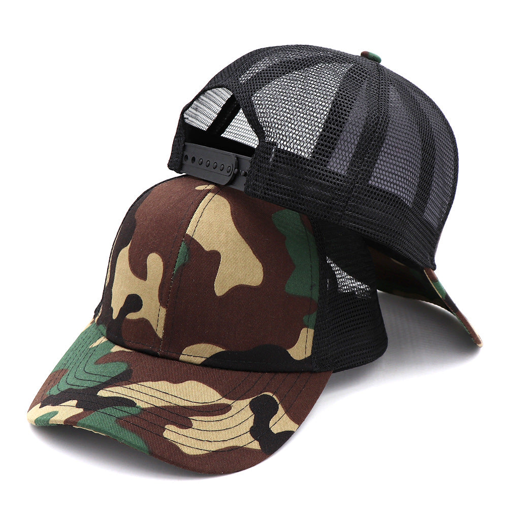 Wholesale Cotton Baseball Cap Breathable Mesh Cap Breathable 6-Panel Cap