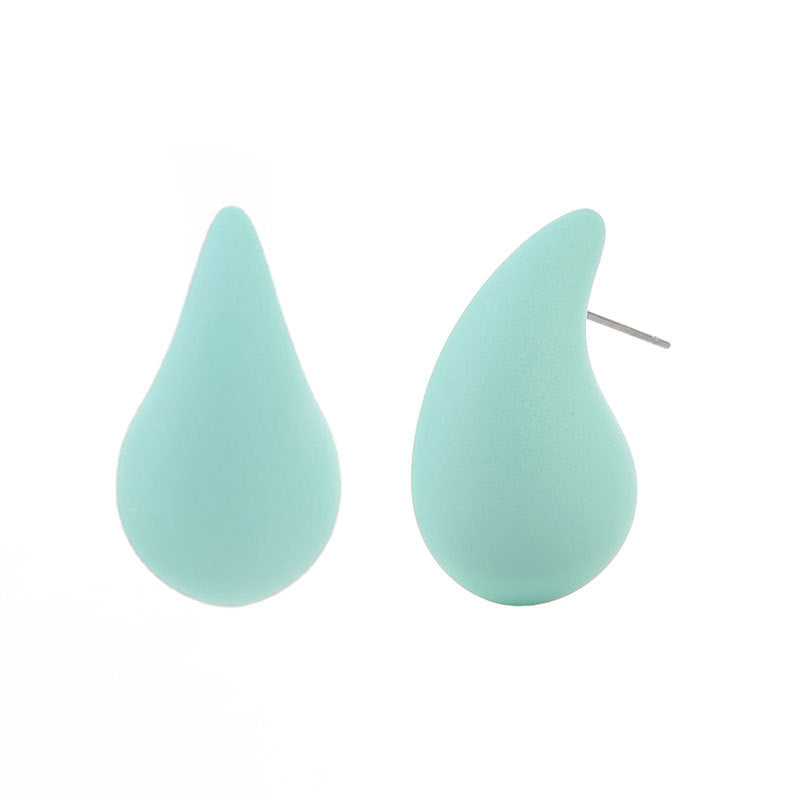Wholesale Gut Acrylic Spray Paint Solid Color Ladies Earrings