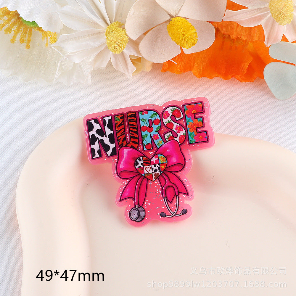 Wholesale 10pcs Cartoon letter pencil cute accessories acrylic