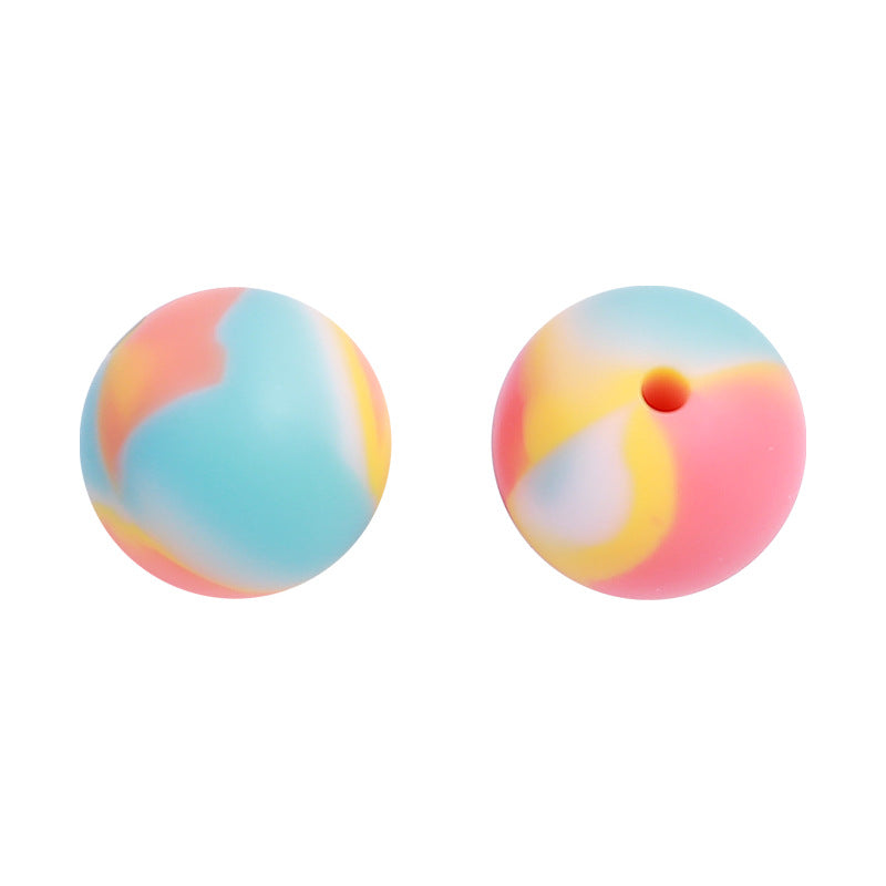 Wholesale 100PCS/PACK Sweet Candy Color Silicone Beads