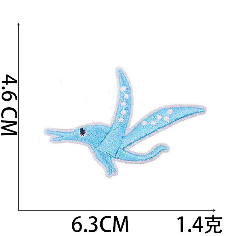 Wholesale Cute Dinosaur Embroidered Patches For Kids Clothing Iron On DIY Fashion Accessory