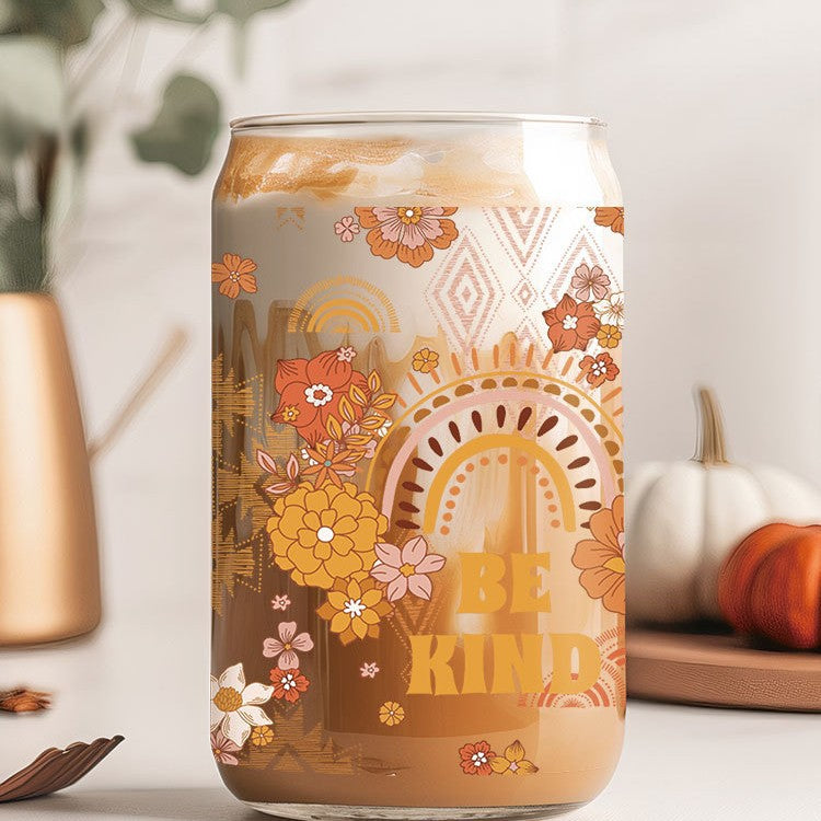 Wholesale Flower Mushroom Bow 16oz Cup UV DTF Wraps