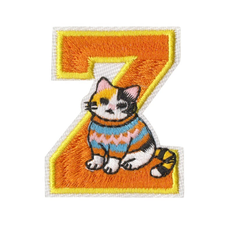 Wholesale 26Pc Embroidered Cat Alphabet Patches With Adhesive Back For Clothing Bags Pet Apparel And Towels