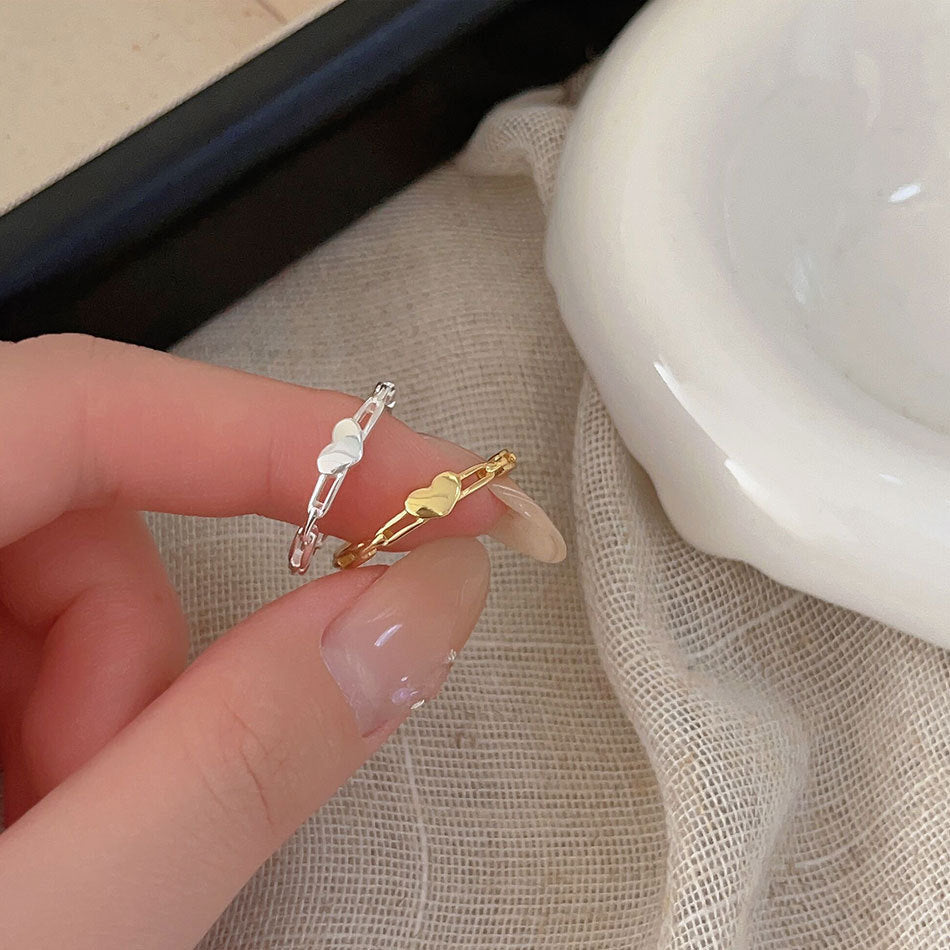 Wholesale Simple Sterling Silver Love Ring