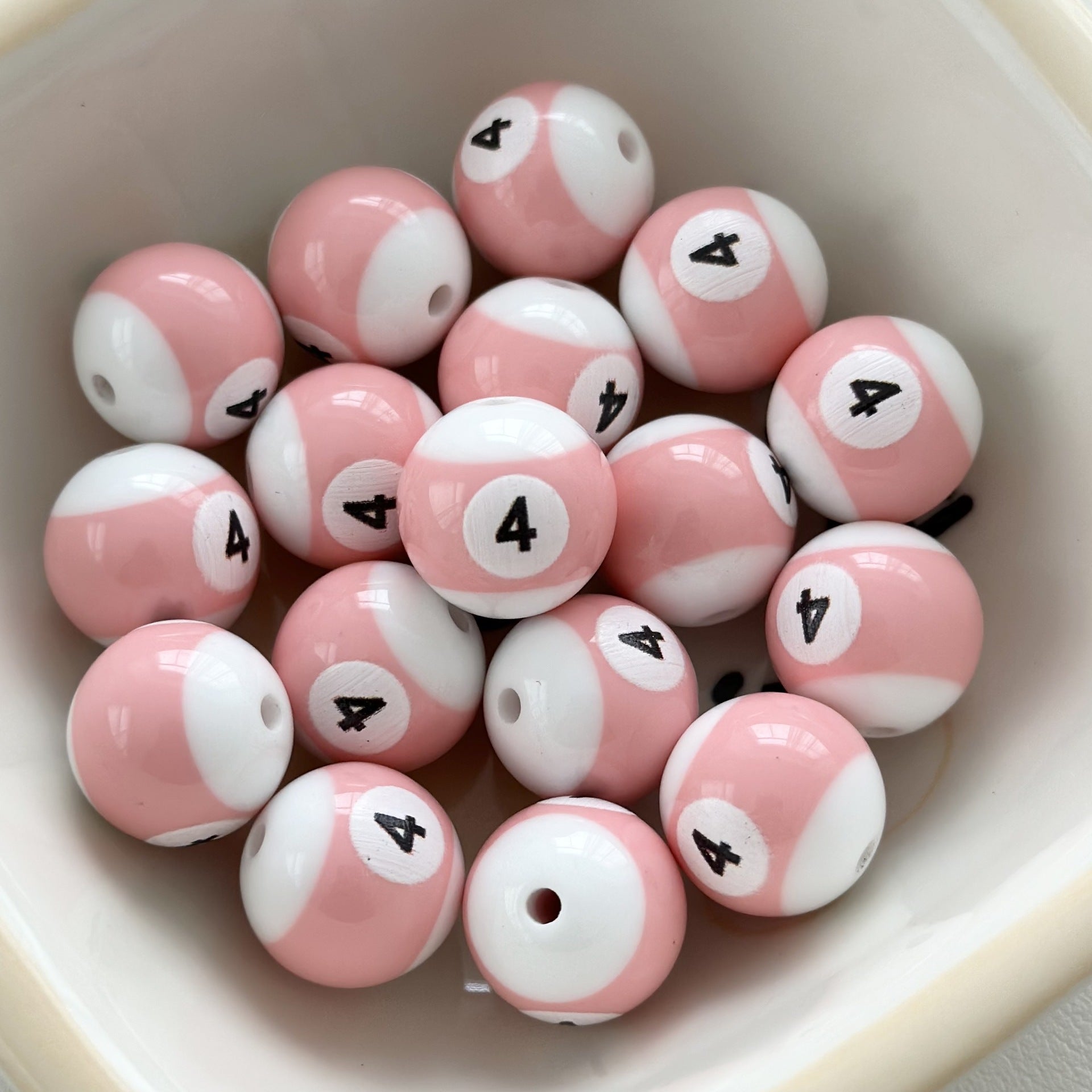 Wholesale 10PCS Billiard Beads Resin Beads Diy Beads