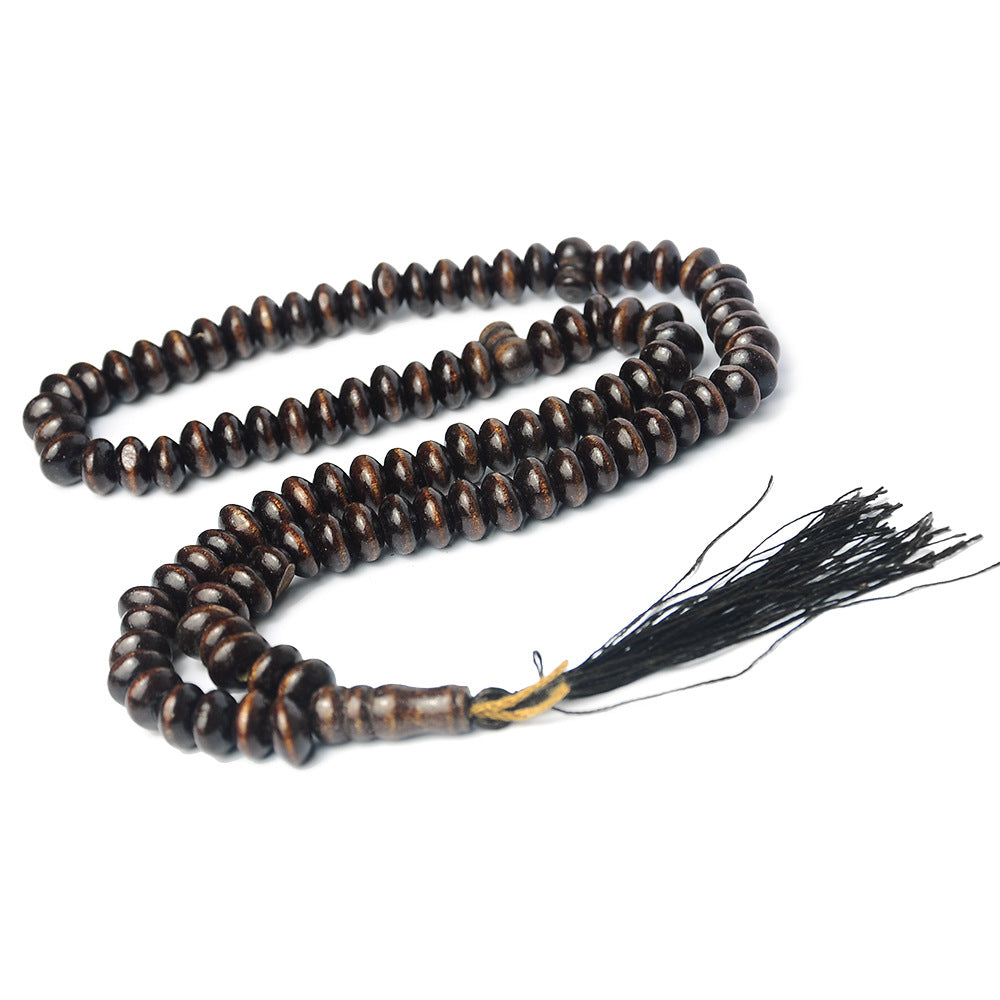 Wholesale Stylish Natural Wood Bead Bracelet 12Mm Abacus Bead Unisex Jewelry Accessory For Resale