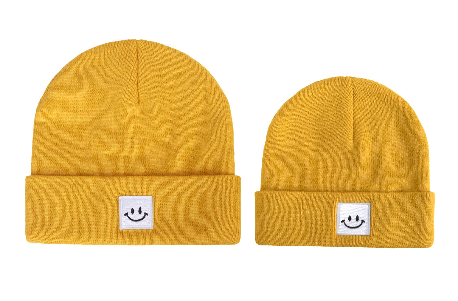 Wholesale Smiley Face Logo Outdoor Leisure All-match Warm Wool Children's Ladies Suit Beanie