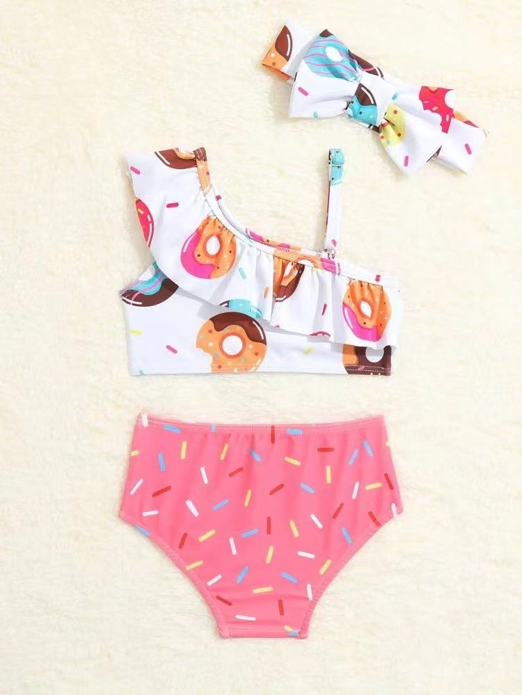 Wholesale Baby One-Piece Donut Backless Multicolor Split Swimwear